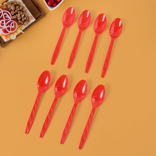 Reusable Home Dining Plastic Spoons (8 Pc)