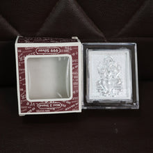 Embossed Silver-Plated Lord Ganesha Photo Frame  (1 Pc)