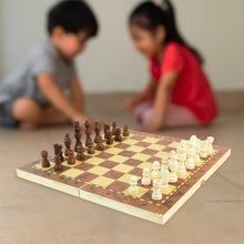 Foldable Wooden Chess Board Set (30 × 30 Cm / 1 Set)